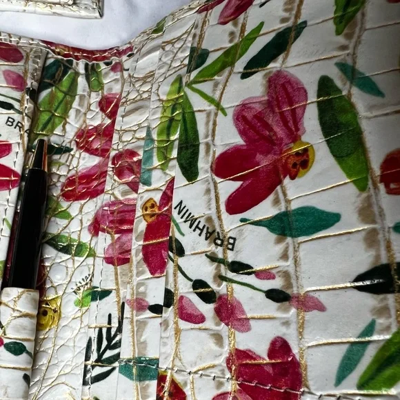 Brahmin soft Checkbook Wallet with Dustbag - Picture 6 of 13